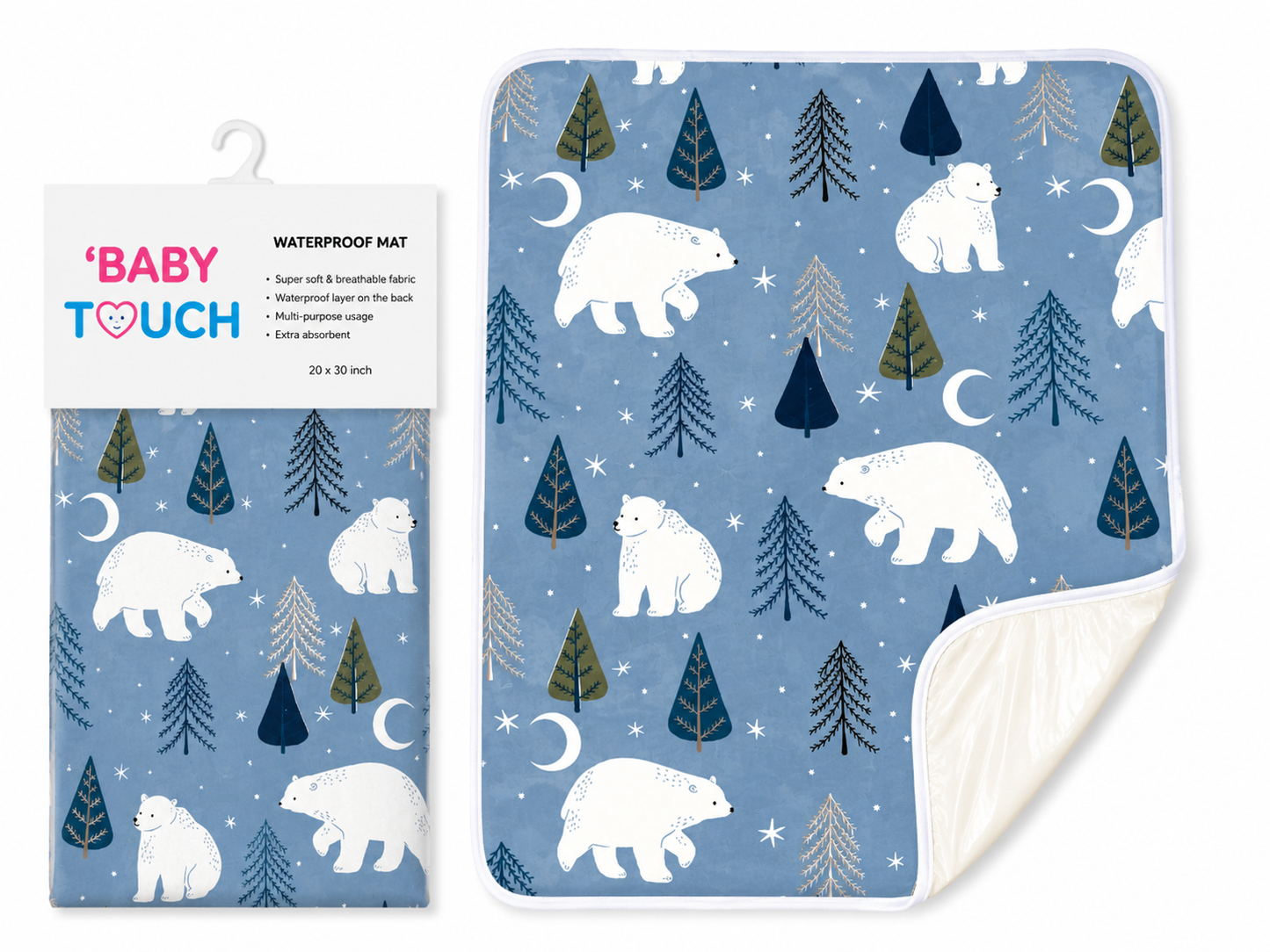 Waterproof Baby Dry Sheet (Pack of 2) – 20 x 30 Inches