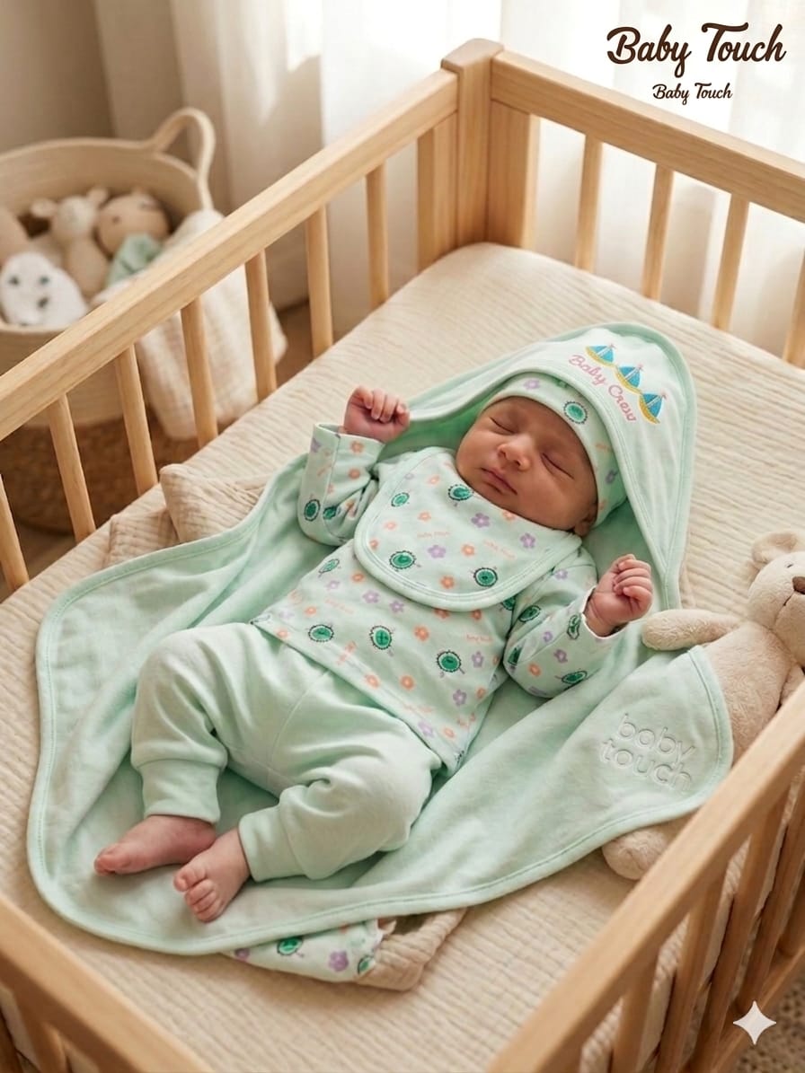 Baby Touch Premium Newborn Gift Set (5-Piece)