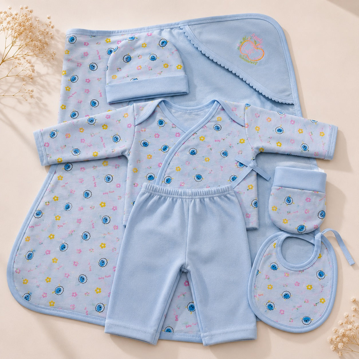 Combo of 3 Baby Touch Premium Newborn Gift Set (5-Piece)