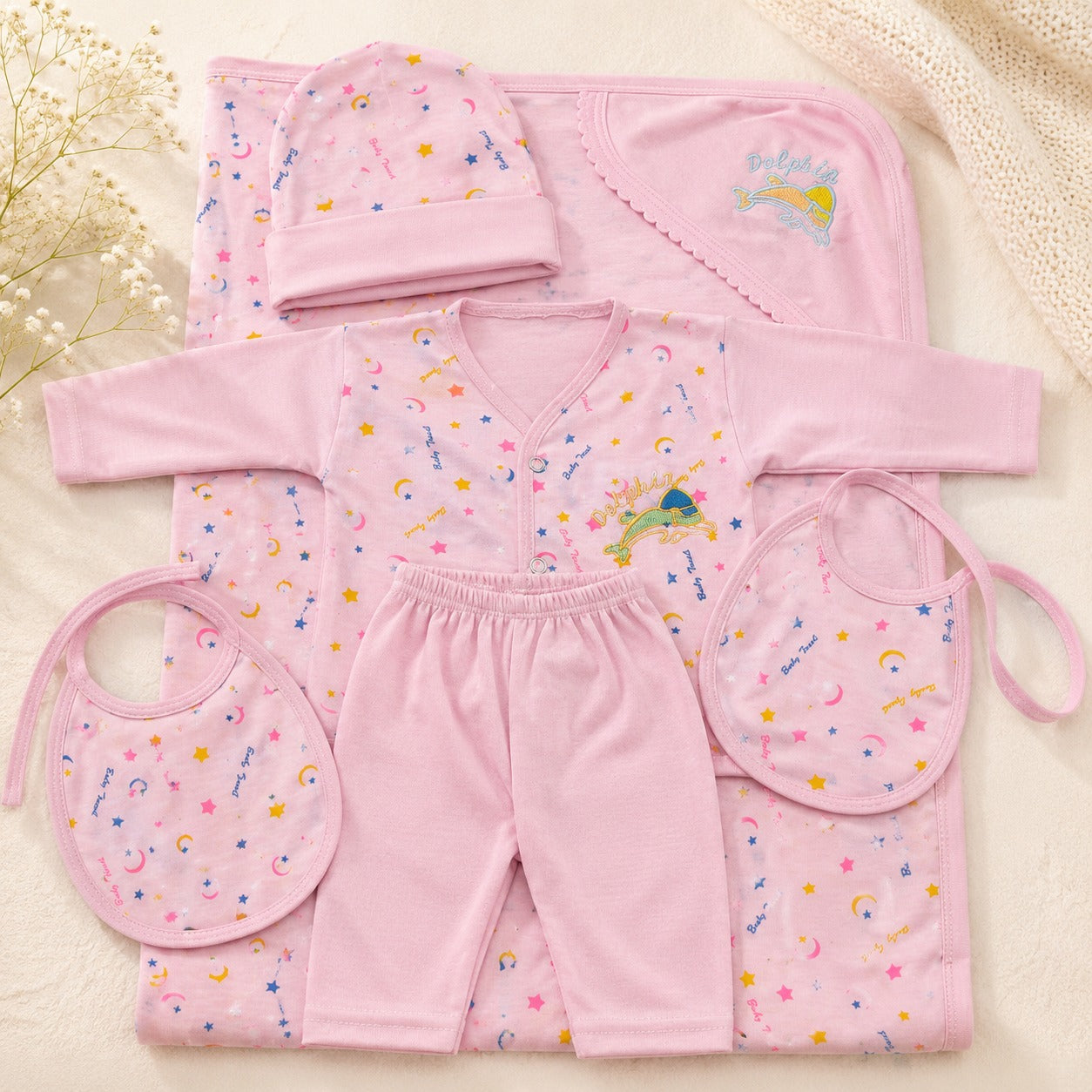 Combo of 3 Baby Touch Premium Newborn Gift Set (5-Piece)