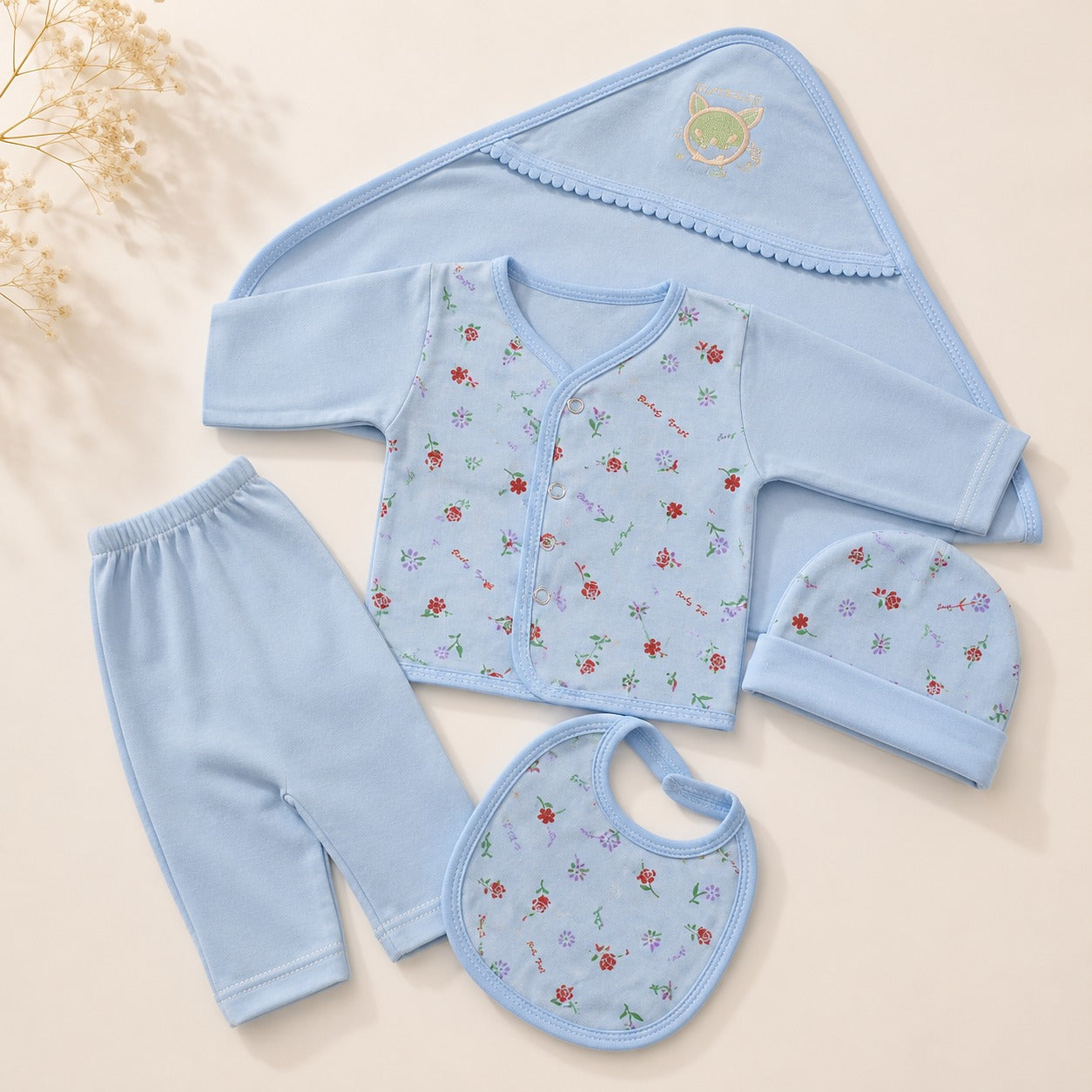 Combo of 3 Baby Touch Premium Newborn Gift Set (5-Piece)