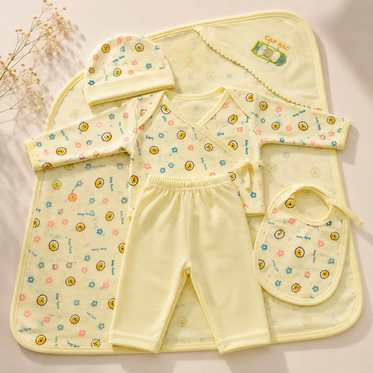 Combo of 3 Baby Touch Premium Newborn Gift Set (5-Piece)
