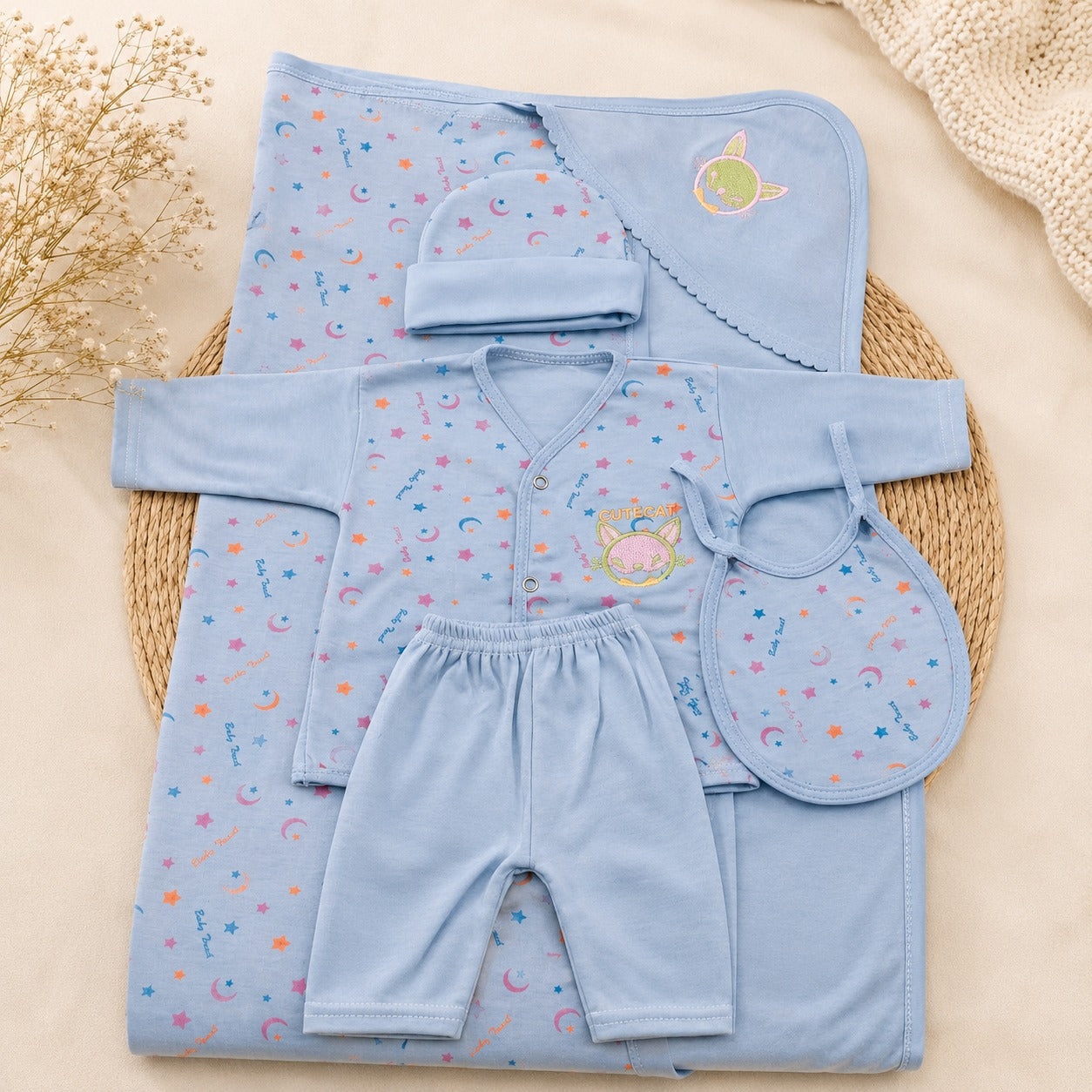 Combo of 3 Baby Touch Premium Newborn Gift Set (5-Piece)