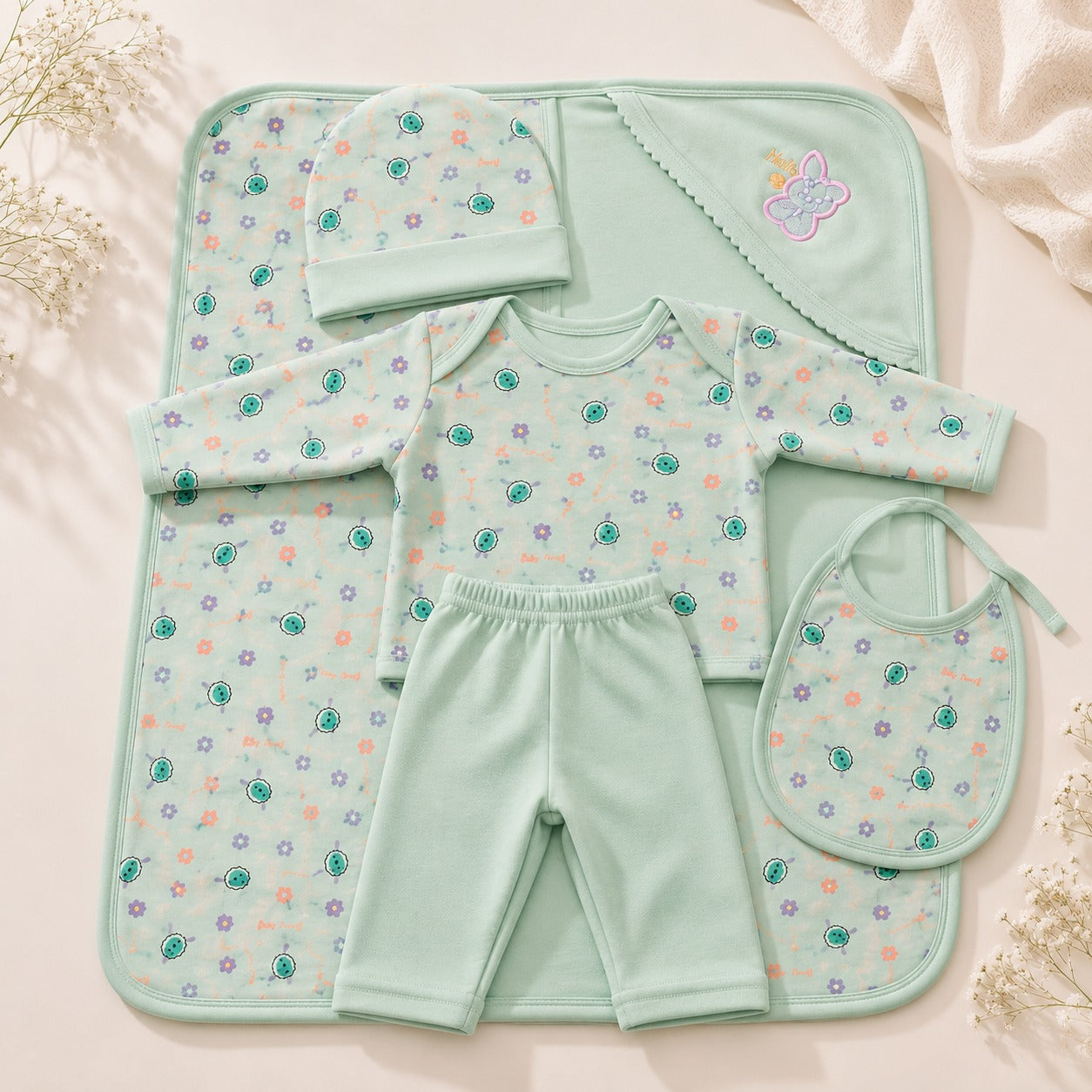 Combo of 3 Baby Touch Premium Newborn Gift Set (5-Piece)