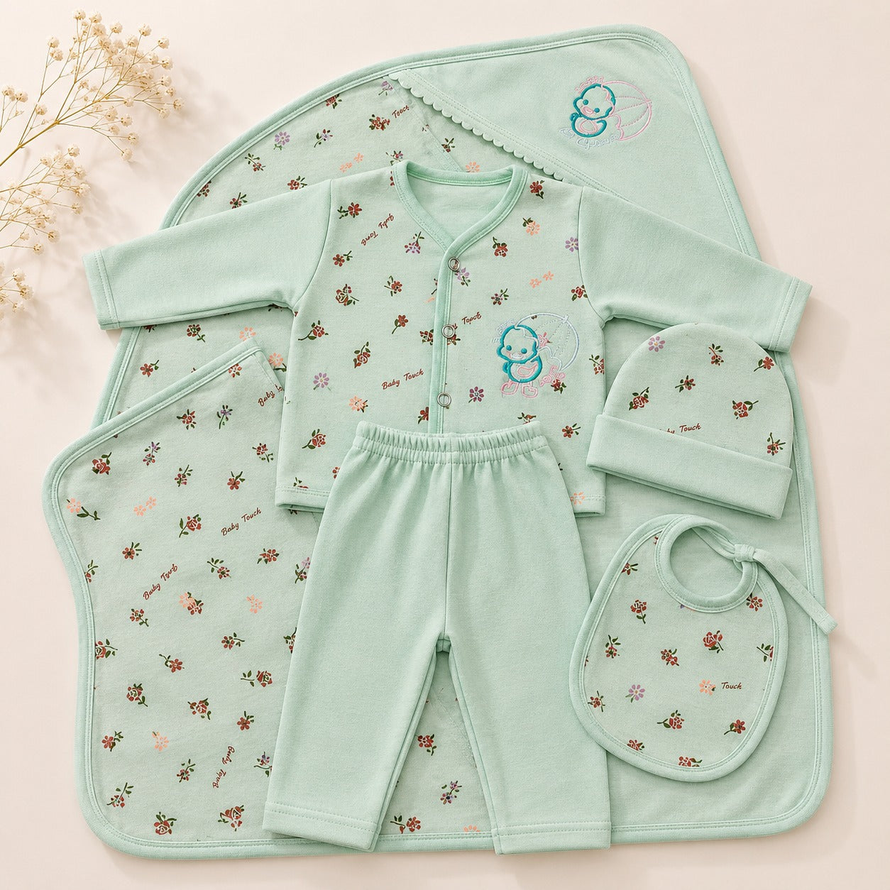 Combo of 3 Baby Touch Premium Newborn Gift Set (5-Piece)