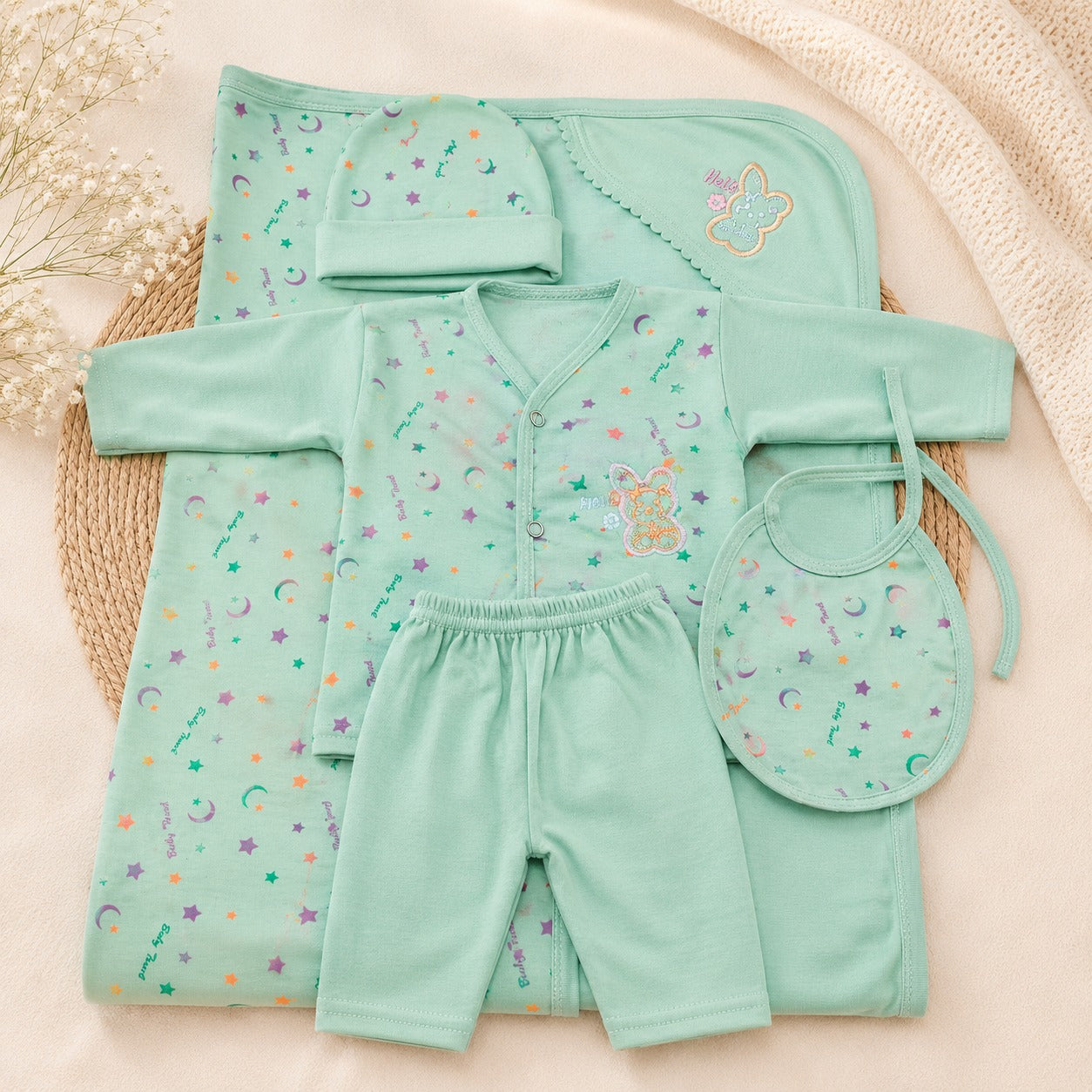 Combo of 3 Baby Touch Premium Newborn Gift Set (5-Piece)